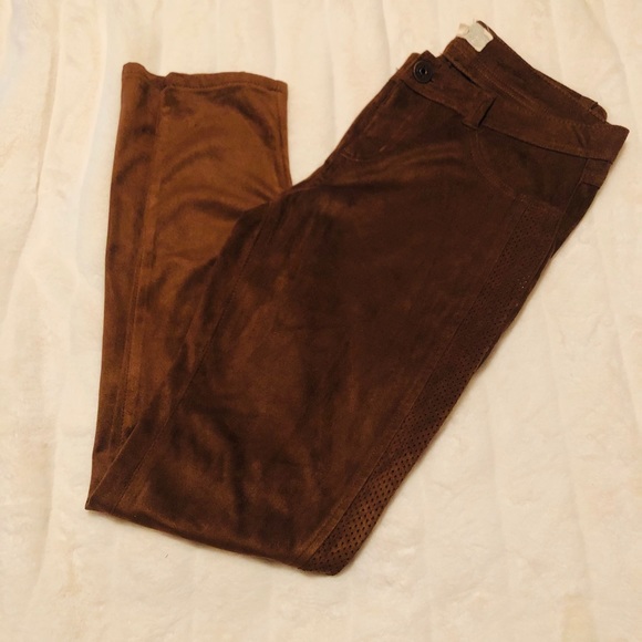 Jolt Faux Suede Pants - Picture 1 of 5